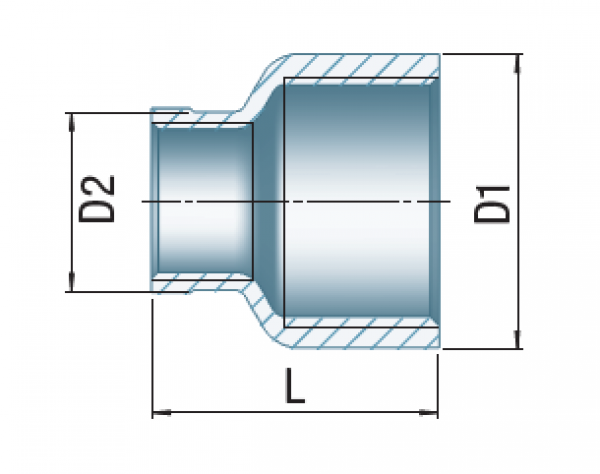 Reduziermuffe, Typ 240, 4" x 3"